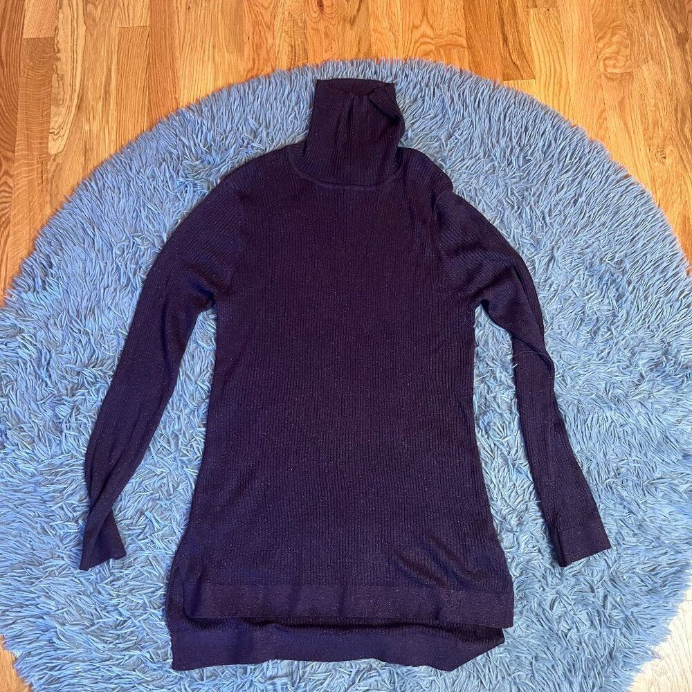 Ruff Hewn Purple Metallic Turtleneck Size XL